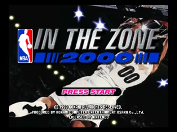 NBA in the Zone 2000 (USA) screen shot title